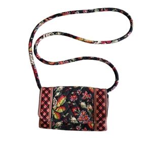 Retired Vera Bradley Anastasia Pattern Crossbody Organizer Small Purse Floral.